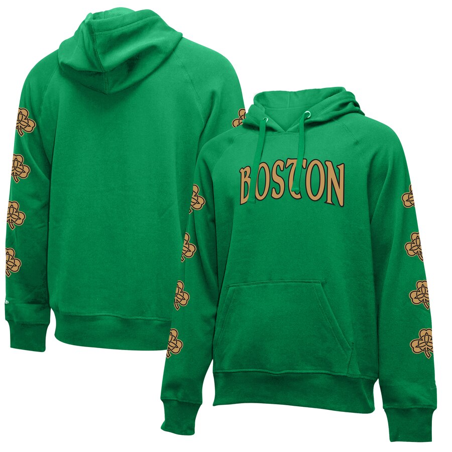 NBA Boston Celtics New Era 201920 City Edition Pullover Hoodie Kelly Green